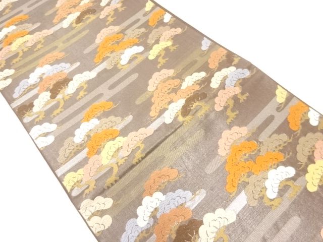 JAPANESE FUKURO OBI / WOVEN EGASUMI PATTERN